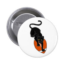 AB- Panther on a Football Art Design buttons
