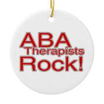 ABA Autism Therapists Teacher Christmas Ornaments