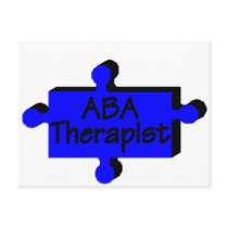 ABA Therapist (Blue P) Postcard
