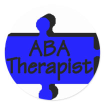 ABA Therapist (Blue P) Stickers