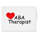 ABA Therapist (Heart) Greeting Cards