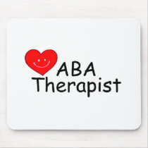 ABA Therapist (Heart) Mouse Mats