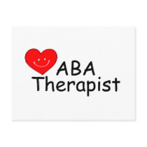 ABA Therapist (Heart) Post Card