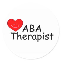 ABA Therapist (Heart) Sticker