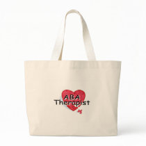ABA Therapist (Hrt Puzzle) Canvas Bags
