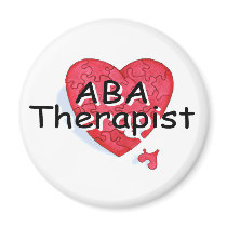ABA Therapist (Hrt Puzzle) Magnets