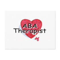 ABA Therapist (Hrt Puzzle) Post Cards