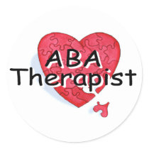 ABA Therapist (Hrt Puzzle) Sticker