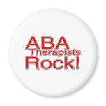 ABA Therapist Rock Refrigerator Magnet