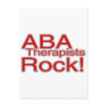 ABA Therapist Rock Postcard