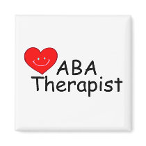 ABA Therapist (S Heart) Fridge Magnet