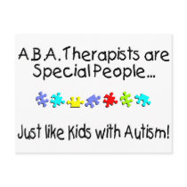 ABA Therapists Are Special People Just Like.... Post Cards