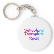 ABA Therapists Rock (Bright) Key Chain