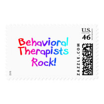 ABA Therapists Rock (Bright) Postage Stamps