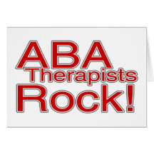 ABA Therapists Rock (Red) Card