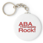 ABA Therapists Rock (Red) Key Chain