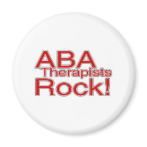 ABA Therapists Rock (Red) Magnet