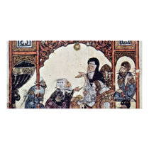 Aba 'Zayd Asked To Be Taken On Board (37. Maqamat) Photo Card