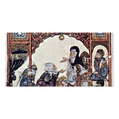 Aba 'Zayd Asked To Be Taken On Board (37. Maqamat) Photo Card by Artcollection