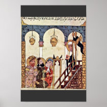 Aba 'Zayd Preaching In The Morschee Of Samarkand Print