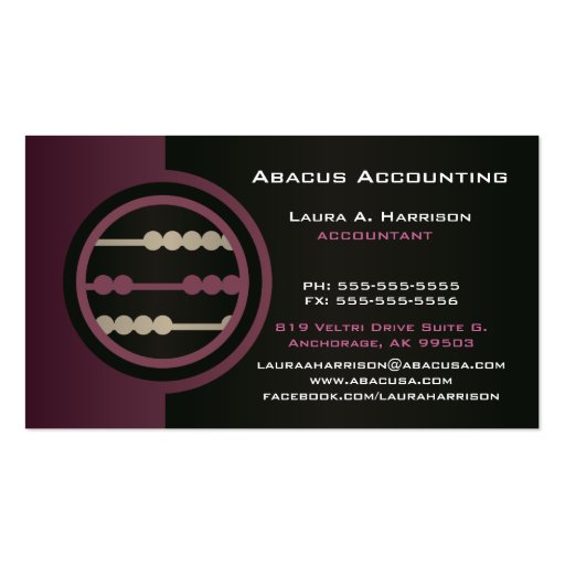 Abacus Accounting Business Cards