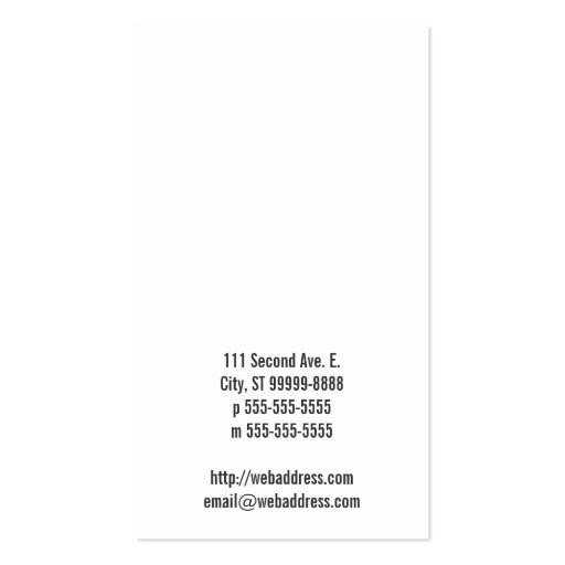 Abacus Business Card Template (back side)