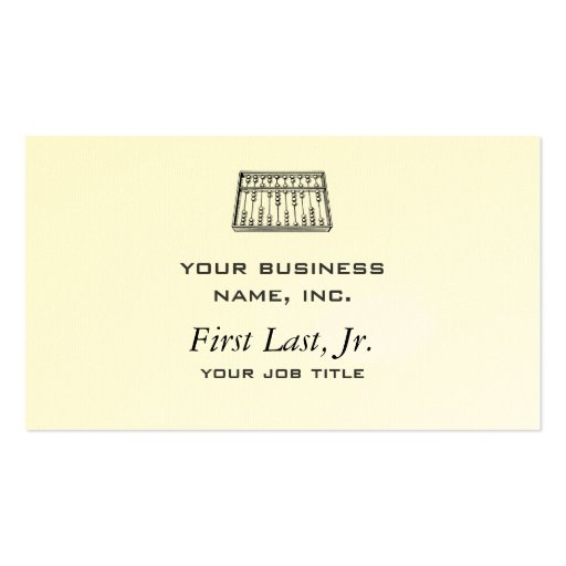 Abacus Business Cards (front side)