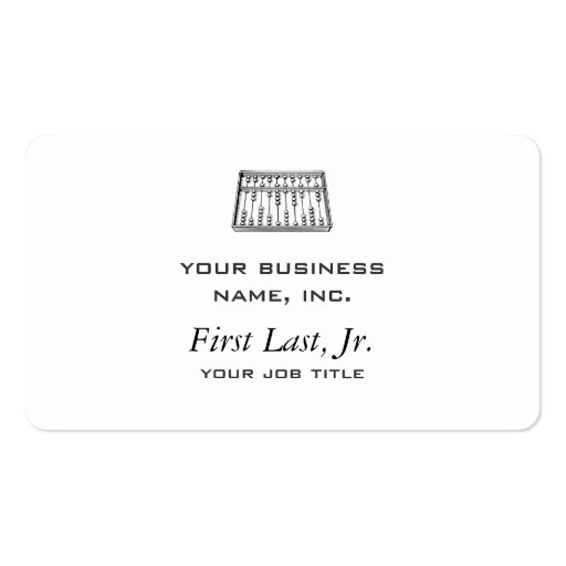Abacus Business Cards (front side)
