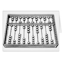 Abacus Greeting Card