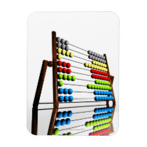 Abacus, computer artwork. rectangle magnet