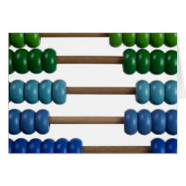 Abacus for kids greeting cards