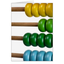 Abacus for kids greeting card