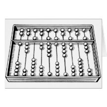 Abacus Greeting Card