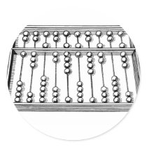 Abacus Round Stickers