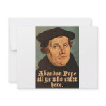 Abandon Pope All Ye Who Enter Here Personalized Invite