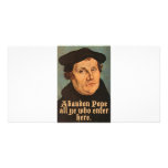 Abandon Pope All Ye Who Enter Here Customized Photo Card