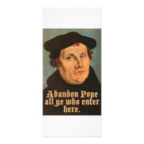 Abandon Pope All Ye Who Enter Here Rack Cards