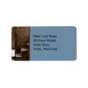 Abandoned Address Label label