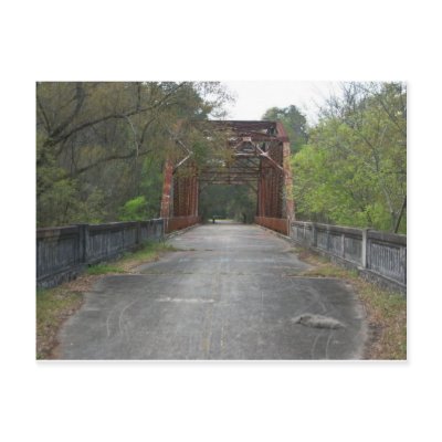 Abandoned Bridge at Suwannee Springs Postcard by AlyssaMarieNix