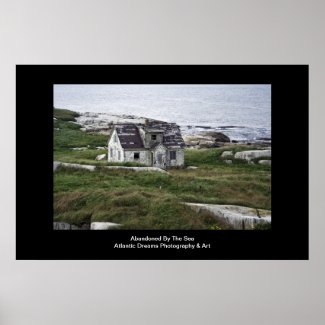Abandoned By The Sea print print