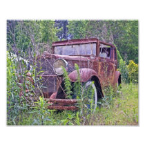 Abandoned Car Photo Print