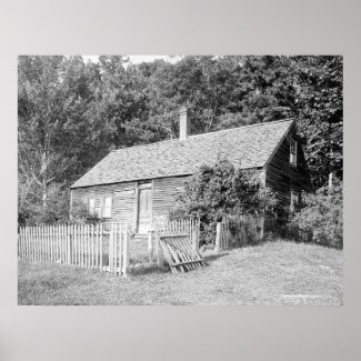 Abandoned farm house, Red Hill, Center Harbor, NH print