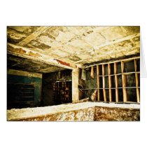 Abandoned house at Balaton airport Greeting Cards
