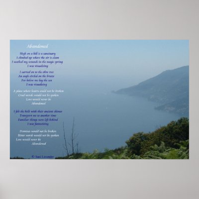 Abandoned Lyrics Poster by Clingmusic