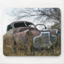 abandoned old car  mousepad