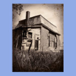 Abandoned poster print tintype style creepy house posters
