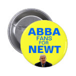 Abba fans for Newt Gingrich button