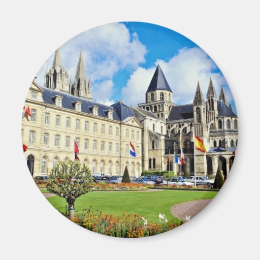 Abbaye Aux Hommes, Caen, Calvados, Normandy, Franc Fridge Magnet