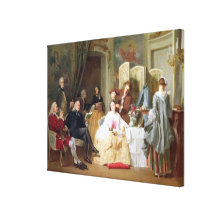 Abbe Prevost reading 'Manon Lescaut', 1856 Gallery Wrap Canvas