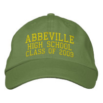 Abbeville High School Embroidered Baseball Cap embroidered hats